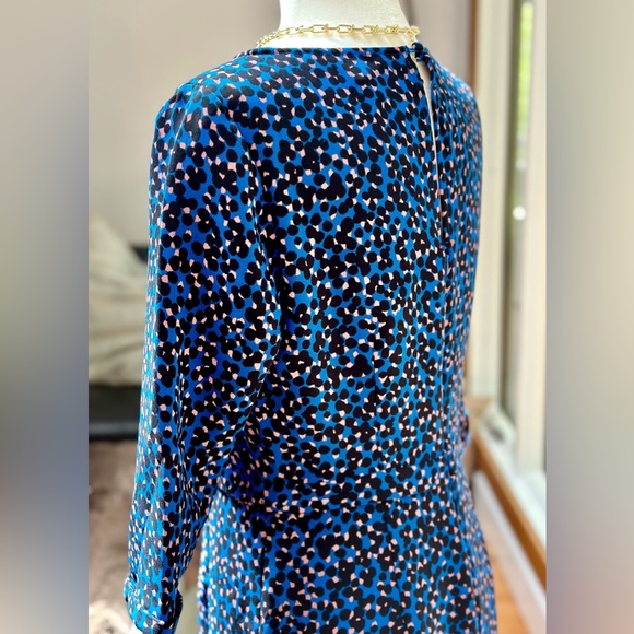 BODEN dress US 8 midi length print tailored fitted sheath dress - Picture 3 of 11